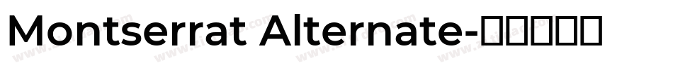 Montserrat Alternate字体转换